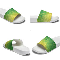 Hawaiian Turtles and Leis Slide Sandals Tribal Kakau Pattern Fresh Summer Vibe LT03 - Polynesian Pride