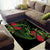 New Zealand Chameleon and Gecko Area Rug Maori Silver Fern and Pohutukawa Decoration