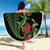 New Zealand Chameleon and Gecko Beach Blanket Maori Silver Fern and Pohutukawa Decoration