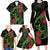 New Zealand Chameleon and Gecko Family Matching Long Sleeve Bodycon Dress and Hawaiian Shirt Maori Silver Fern and Pohutukawa Decoration