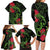 New Zealand Chameleon and Gecko Family Matching Long Sleeve Bodycon Dress and Hawaiian Shirt Maori Silver Fern and Pohutukawa Decoration