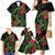 New Zealand Chameleon and Gecko Family Matching Mermaid Dress and Hawaiian Shirt Maori Silver Fern and Pohutukawa Decoration