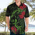 New Zealand Chameleon and Gecko Hawaiian Shirt Maori Silver Fern and Pohutukawa Decoration