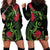 New Zealand Chameleon and Gecko Hoodie Dress Maori Silver Fern and Pohutukawa Decoration