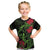 New Zealand Chameleon and Gecko Kid T Shirt Maori Silver Fern and Pohutukawa Decoration