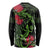 New Zealand Chameleon and Gecko Long Sleeve Shirt Maori Silver Fern and Pohutukawa Decoration