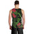 New Zealand Chameleon and Gecko Men Tank Top Maori Silver Fern and Pohutukawa Decoration