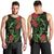 New Zealand Chameleon and Gecko Men Tank Top Maori Silver Fern and Pohutukawa Decoration