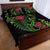 New Zealand Chameleon and Gecko Quilt Bed Set Maori Silver Fern and Pohutukawa Decoration