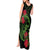 New Zealand Chameleon and Gecko Tank Maxi Dress Maori Silver Fern and Pohutukawa Decoration