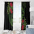 New Zealand Chameleon and Gecko Window Curtain Maori Silver Fern and Pohutukawa Decoration