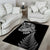 Personalised New Zealand Maori Art Tattoo and Silver Fern Area Rug