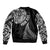 Personalised New Zealand Maori Art Tattoo and Silver Fern Bomber Jacket