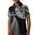 Personalised New Zealand Maori Art Tattoo and Silver Fern Kid Polo Shirt