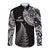 Personalised New Zealand Maori Art Tattoo and Silver Fern Long Sleeve Button Shirt