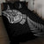 Personalised New Zealand Maori Art Tattoo and Silver Fern Quilt Bed Set