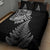 Personalised New Zealand Maori Art Tattoo and Silver Fern Quilt Bed Set