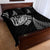 Personalised New Zealand Maori Art Tattoo and Silver Fern Quilt Bed Set