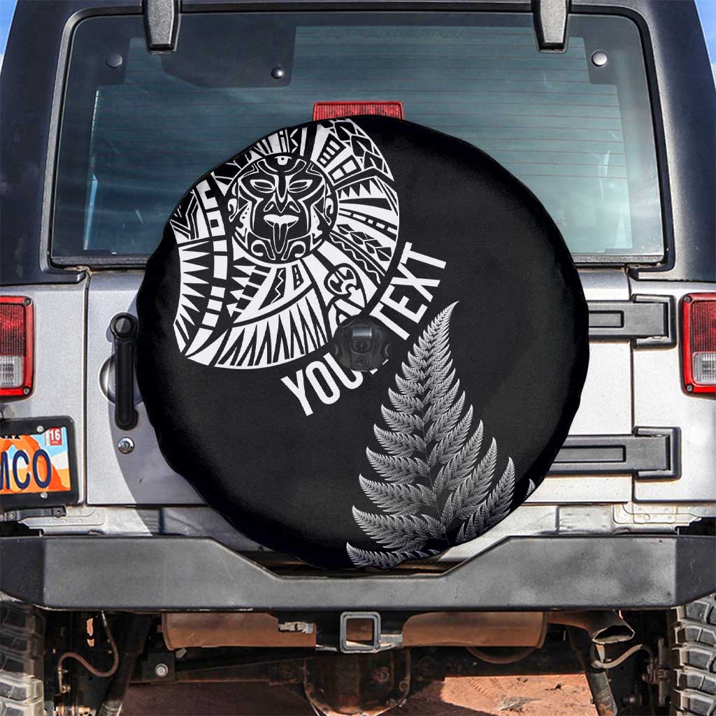 Personalised New Zealand Maori Art Tattoo and Silver Fern Spare Tire Cover