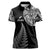 Personalised New Zealand Maori Art Tattoo and Silver Fern Women Polo Shirt