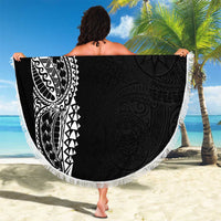 Polynesian Art Traditional Tattoo Pattern Beach Blanket LT03 - Polynesian Pride