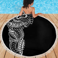Polynesian Art Traditional Tattoo Beach Blanket Simple Style LT03 - Polynesian Pride