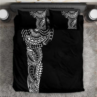 Polynesian Art Traditional Tattoo Bedding Set Simple Style LT03 Black - Polynesian Pride