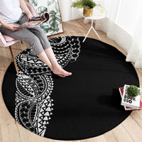 Polynesian Art Traditional Tattoo Round Carpet Simple Style LT03 - Polynesian Pride