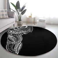 Polynesian Art Traditional Tattoo Round Carpet Simple Style LT03 - Polynesian Pride