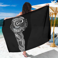 Polynesian Art Traditional Tattoo Sarong Simple Style LT03 One Size 44 x 66 inches Black - Polynesian Pride