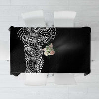 Polynesian Art Traditional Tattoo Tablecloth Simple Style LT03 Black - Polynesian Pride