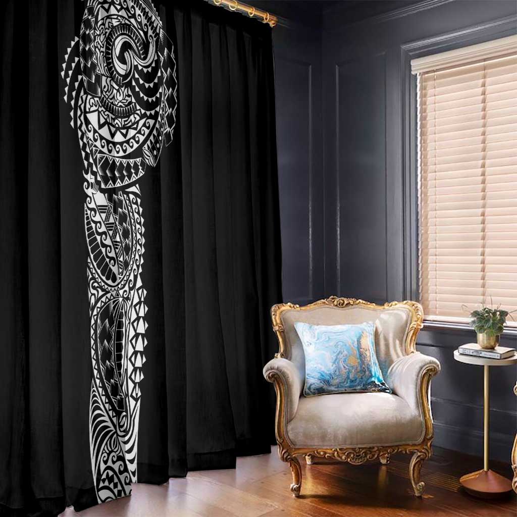 Polynesian Art Traditional Tattoo Window Curtain Simple Style LT03 - Polynesian Pride