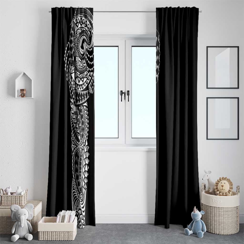 Polynesian Art Traditional Tattoo Window Curtain Simple Style LT03 - Polynesian Pride