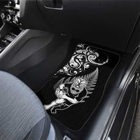 New Zealand Maori Warrior Rugby Car Mats Silver Fern LT03 - Polynesian Pride