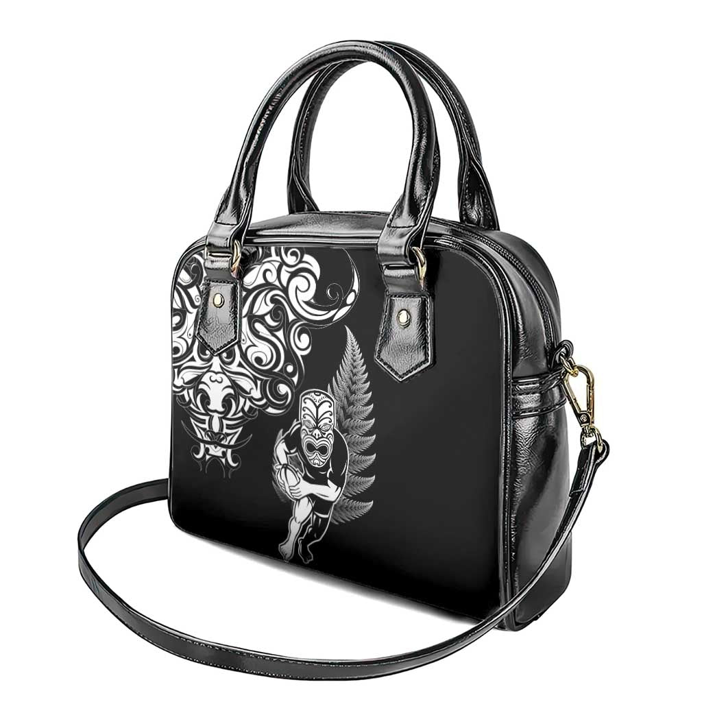New Zealand Maori Warrior Rugby Shoulder Handbag Silver Fern LT03 - Polynesian Pride