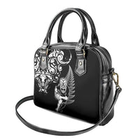 New Zealand Maori Warrior Rugby Shoulder Handbag Silver Fern LT03 - Polynesian Pride