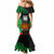 Custom PNG Mendi Muruks Rugby Mermaid Dress The Cassowary Head and PNG Bird Polynesian Tattoo LT03 - Polynesian Pride