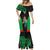 Custom PNG Mendi Muruks Rugby Mermaid Dress The Cassowary Head and PNG Bird Polynesian Tattoo LT03 - Polynesian Pride