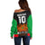 Custom PNG Mendi Muruks Rugby Off Shoulder Sweater The Cassowary Head and PNG Bird Polynesian Tattoo LT03 - Polynesian Pride