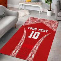 Custom Tonga Pacific Rugby 2024 Area Rug Ngatu Tribal Pattern LT03 - Polynesian Pride