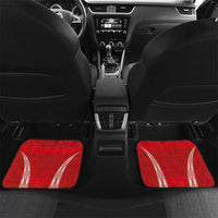 Custom Tonga Pacific Rugby 2024 Car Mats Ngatu Tribal Pattern LT03 Set 2pcs - Back Red - Polynesian Pride