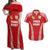 Custom Tonga Pacific Rugby 2024 Couples Matching Off Shoulder Maxi Dress and Hawaiian Shirt Ngatu Tribal Pattern