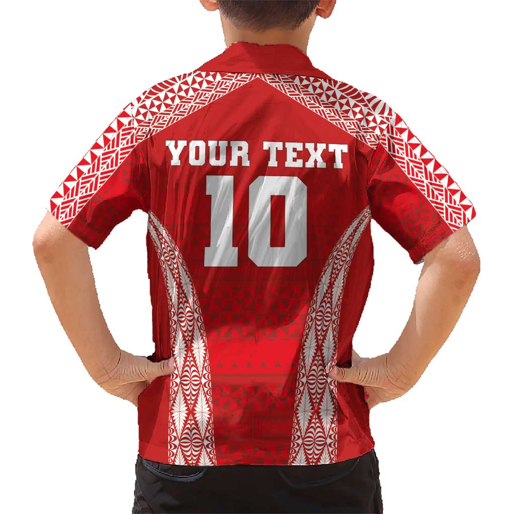 Custom Tonga Pacific Rugby 2024 Hawaiian Shirt Ngatu Tribal Pattern LT03 - Polynesian Pride