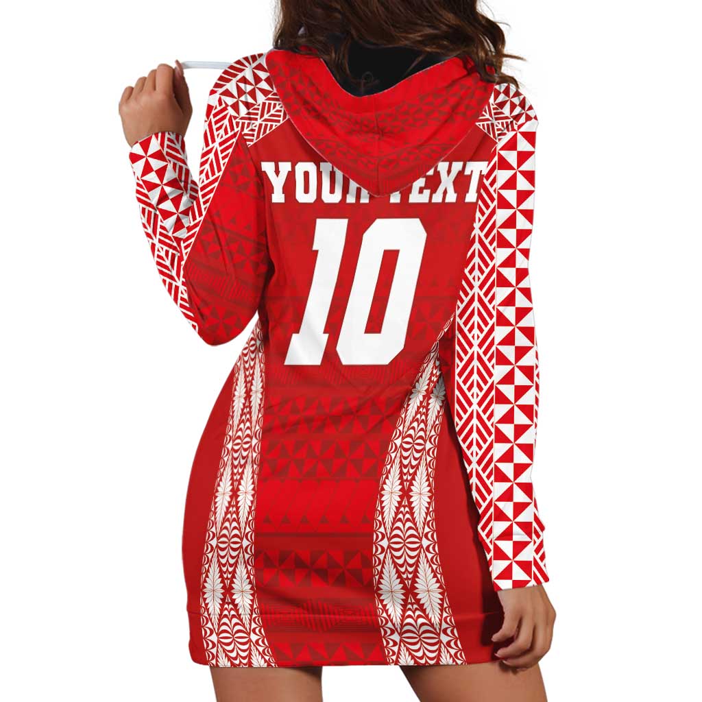 Custom Tonga Pacific Rugby 2024 Hoodie Dress Ngatu Tribal Pattern LT03 - Polynesian Pride