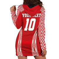 Custom Tonga Pacific Rugby 2024 Hoodie Dress Ngatu Tribal Pattern LT03 - Polynesian Pride