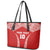 Custom Tonga Pacific Rugby 2024 Leather Tote Bag Ngatu Tribal Pattern