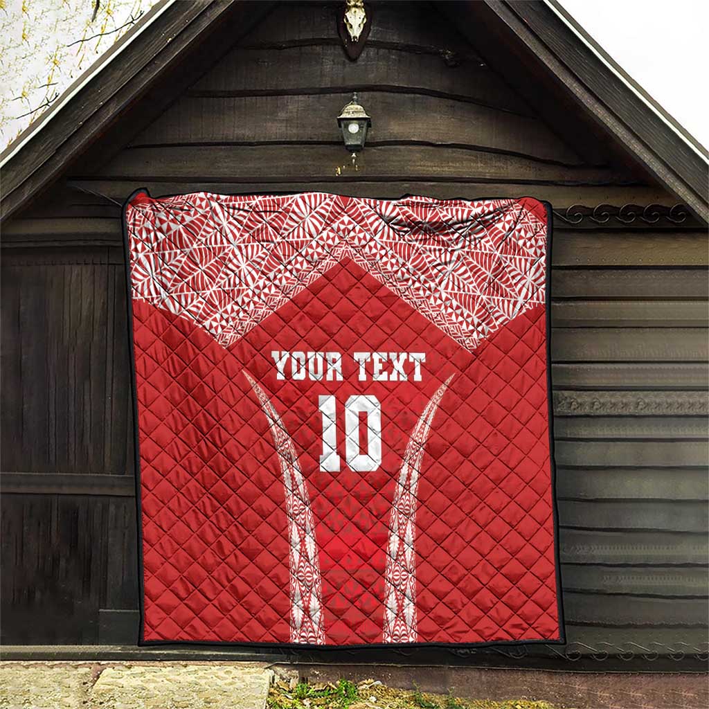 Custom Tonga Pacific Rugby 2024 Quilt Ngatu Tribal Pattern LT03 - Polynesian Pride