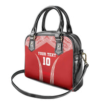 Custom Tonga Pacific Rugby 2024 Shoulder Handbag Ngatu Tribal Pattern LT03 - Polynesian Pride