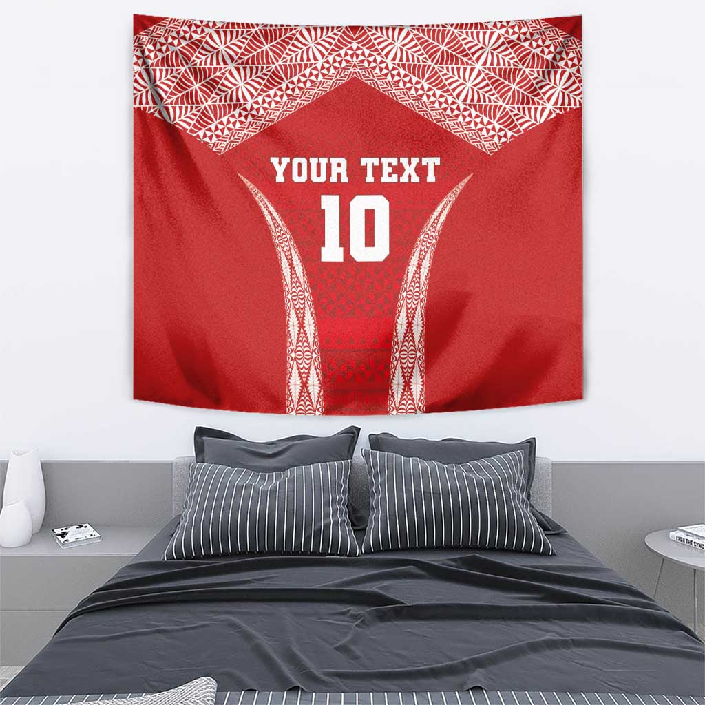 Custom Tonga Pacific Rugby 2024 Tapestry Ngatu Tribal Pattern LT03 - Polynesian Pride