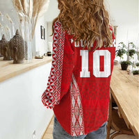 Custom Tonga Pacific Rugby 2024 Women Casual Shirt Ngatu Tribal Pattern LT03 - Polynesian Pride